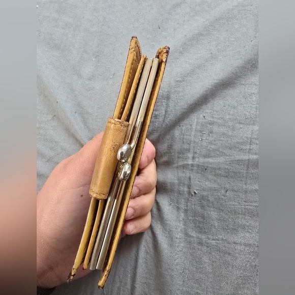 Celine Brown and Tan Wallet With Kisslock Coin Pouch - Picture 4 of 8